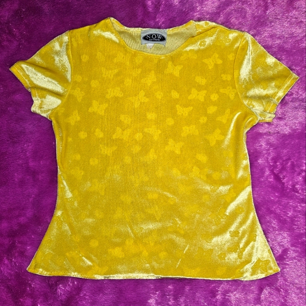 Butterflies velvet t-shirt